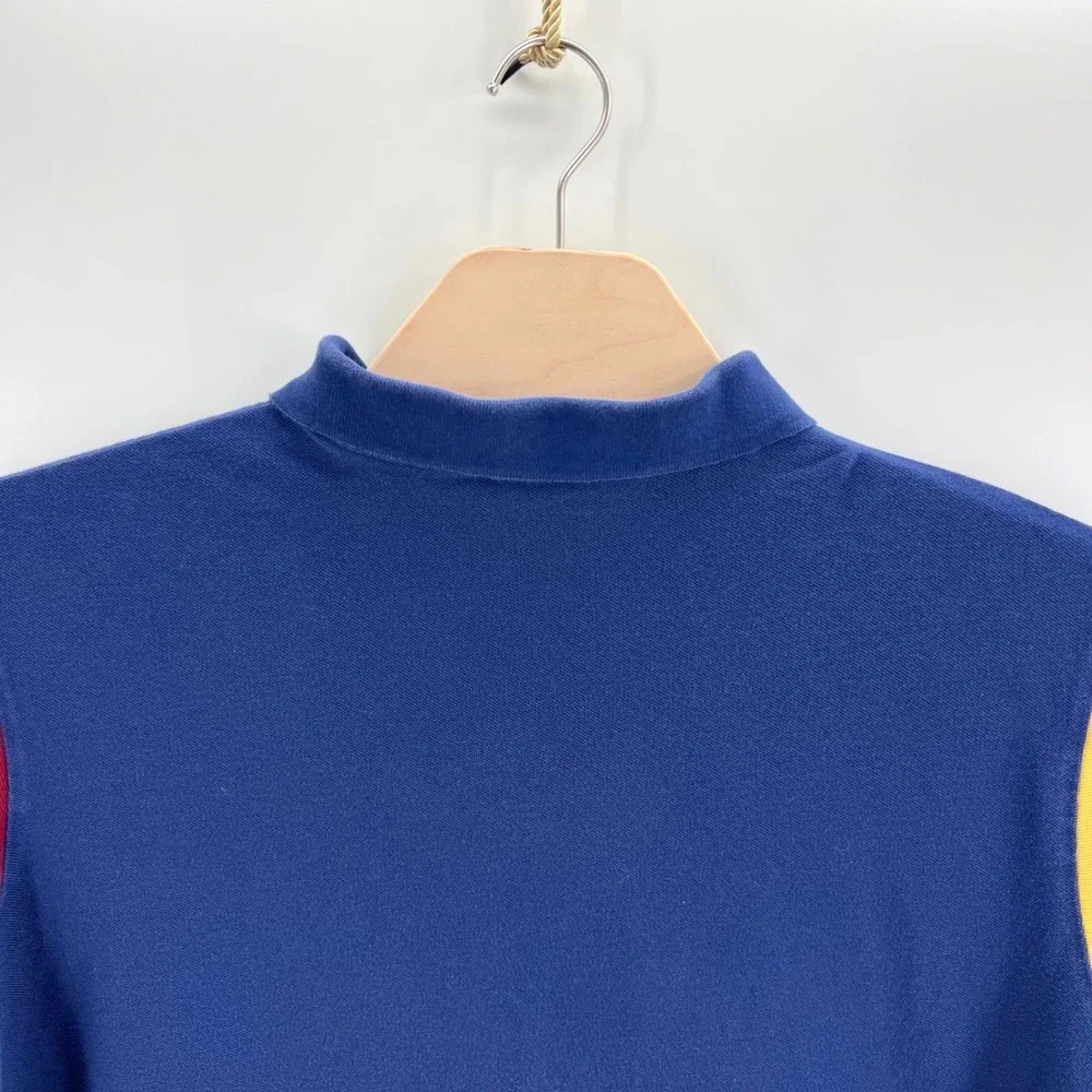 Polo Ralph Lauren Big Pony XXL Cotton Colorblock Green Blue Yellow Preppy Shirt